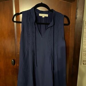 Loft Blue Sleeveless Blouse